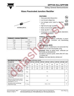 GPP10A-E3/54 datasheet  